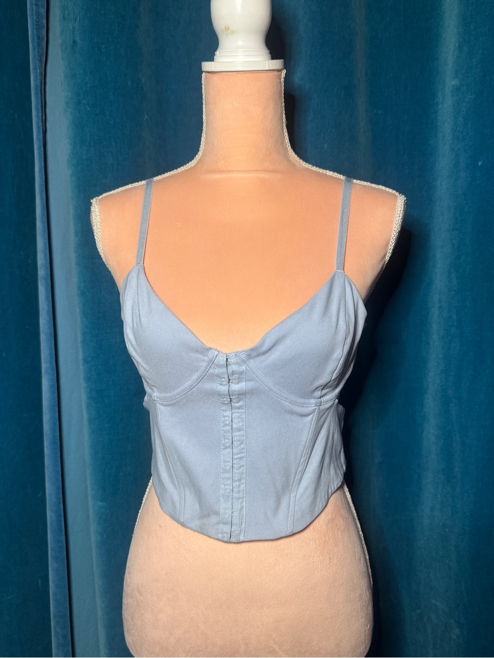 Garage Light Blue Women's Bustier Cami Top